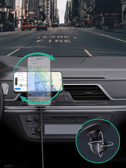 Aukey MagFusion Dash Pro Qi2 Magnetic Fast Wireless Charging Phone Mount with Active Cooling (HD-MC13A) Tristar Online