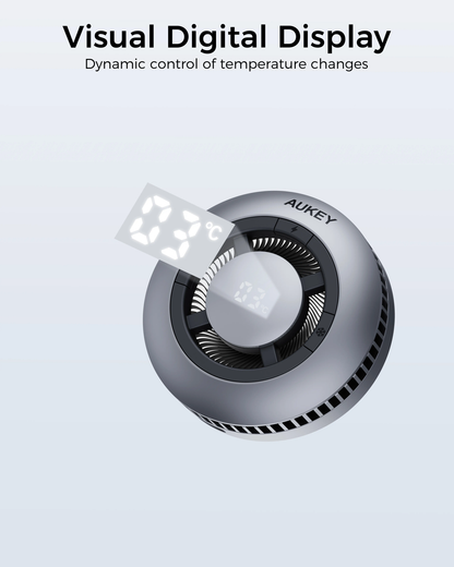 Aukey Magfusion GameFrost Magnetic Wireless Charger with Active Cooling (LC-G10) Tristar Online