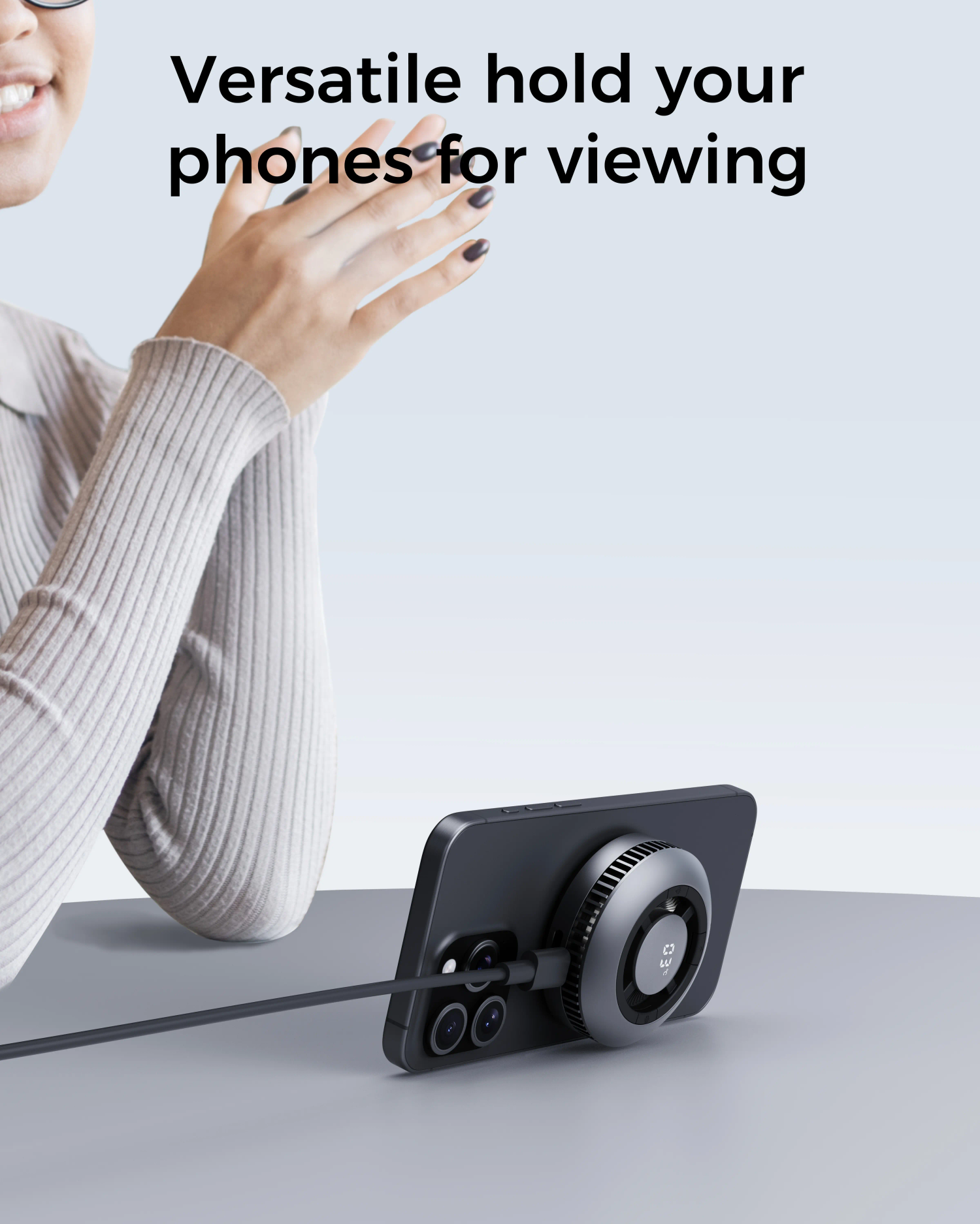 Aukey Magfusion GameFrost Magnetic Wireless Charger with Active Cooling (LC-G10) Tristar Online