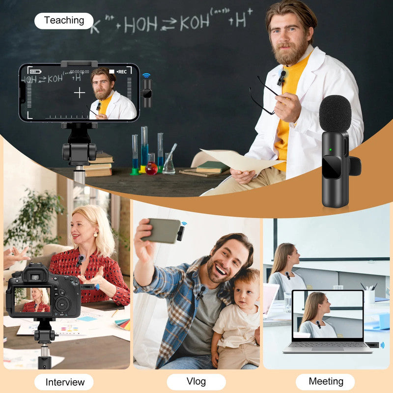 Wireless Lavalier Microphone for iPhone Android Live Recording Tristar Online