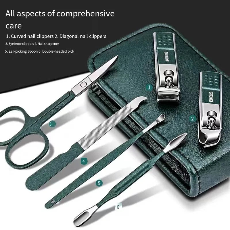Portable Stainless Steel Nail Clipper Set (6 pcs) Tristar Online