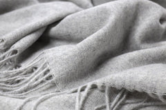 Paddington Throw - Fine Wool Blend - Light Grey Tristar Online