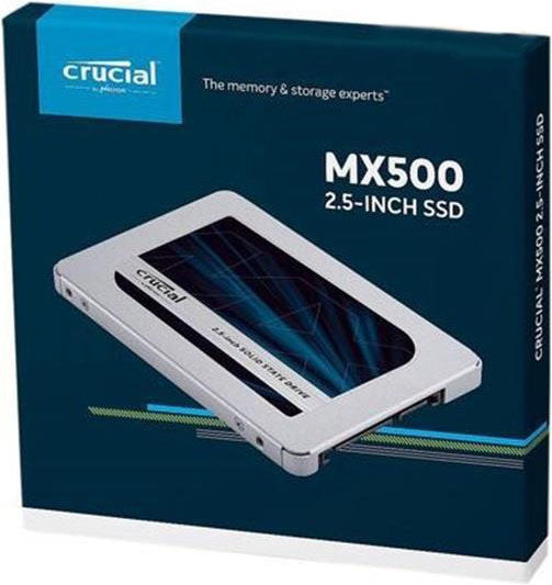 MICRON (CRUCIAL) MX500 500GB 2.5" SATA SSD - 3D TLC 560/510 MB/s 90/95K IOPS Acronis True Image Cloning Software 7mm w/9.5mm spacer Tristar Online