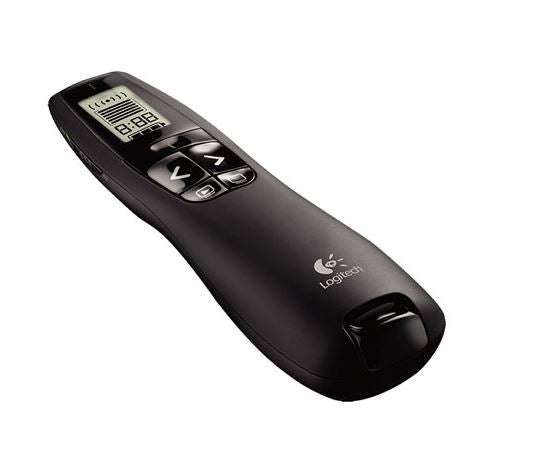 Logitech R800 Laser Presentation Remote LCD display time tracking 30m Range, 2.4GHz Instuitive slideshow controls MILT-R700PRO 910-003508 Tristar Online