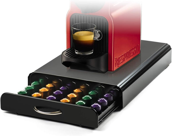 CARLA HOME Coffee Pods Holder Storage Drawer Compatible with 60 Nespresso Pods for Kitchen Storage & Organisation (Black) Tristar Online