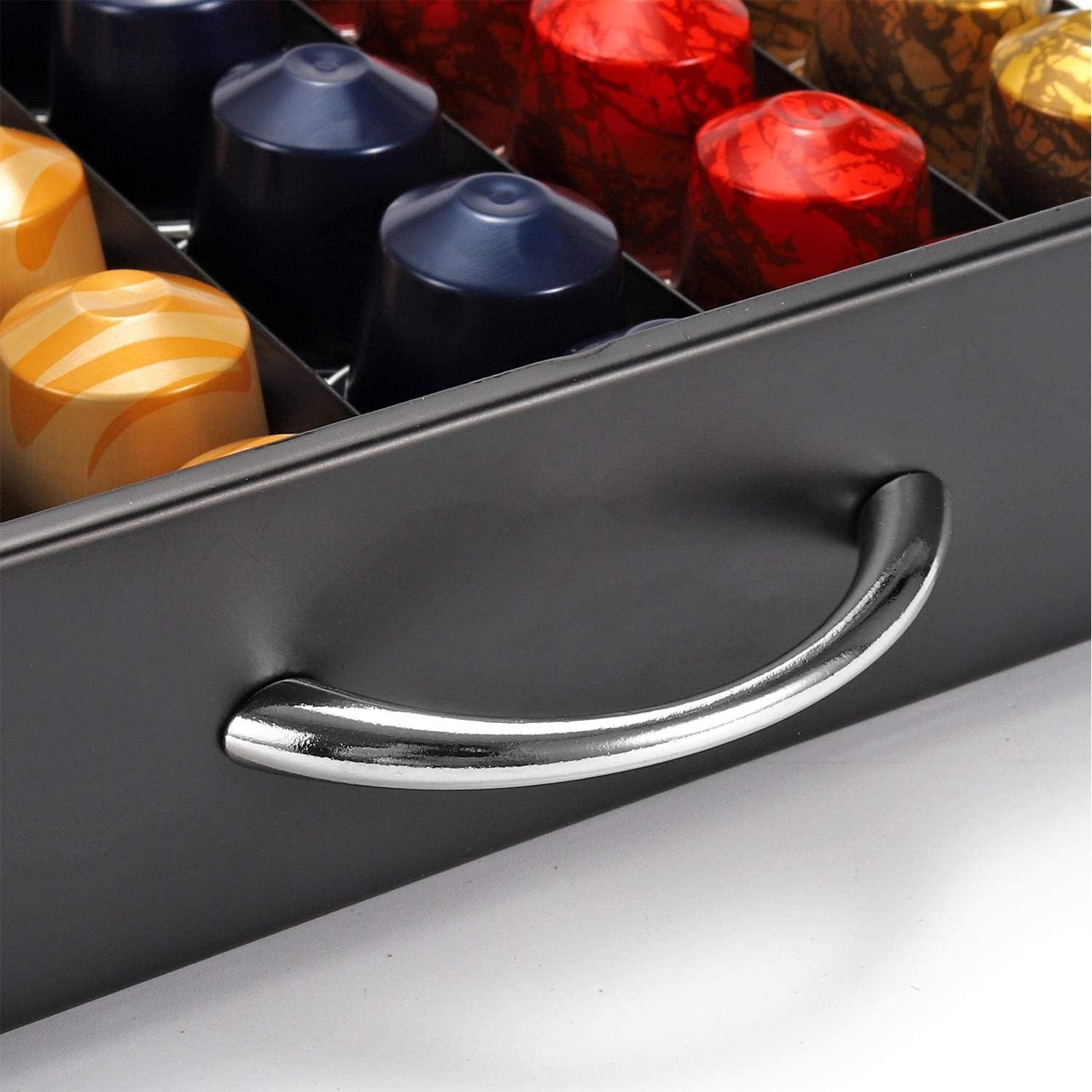CARLA HOME Coffee Pods Holder Storage Drawer Compatible with 60 Nespresso Pods for Kitchen Storage & Organisation (Black) Tristar Online