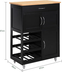 Kitchen Trolley Bottle Rack Drawer Cabinet Tristar Online