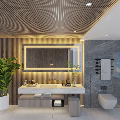 500x700mm LED Bathroom Mirror Anti-Fog Illuminated Shatterproof Tristar Online