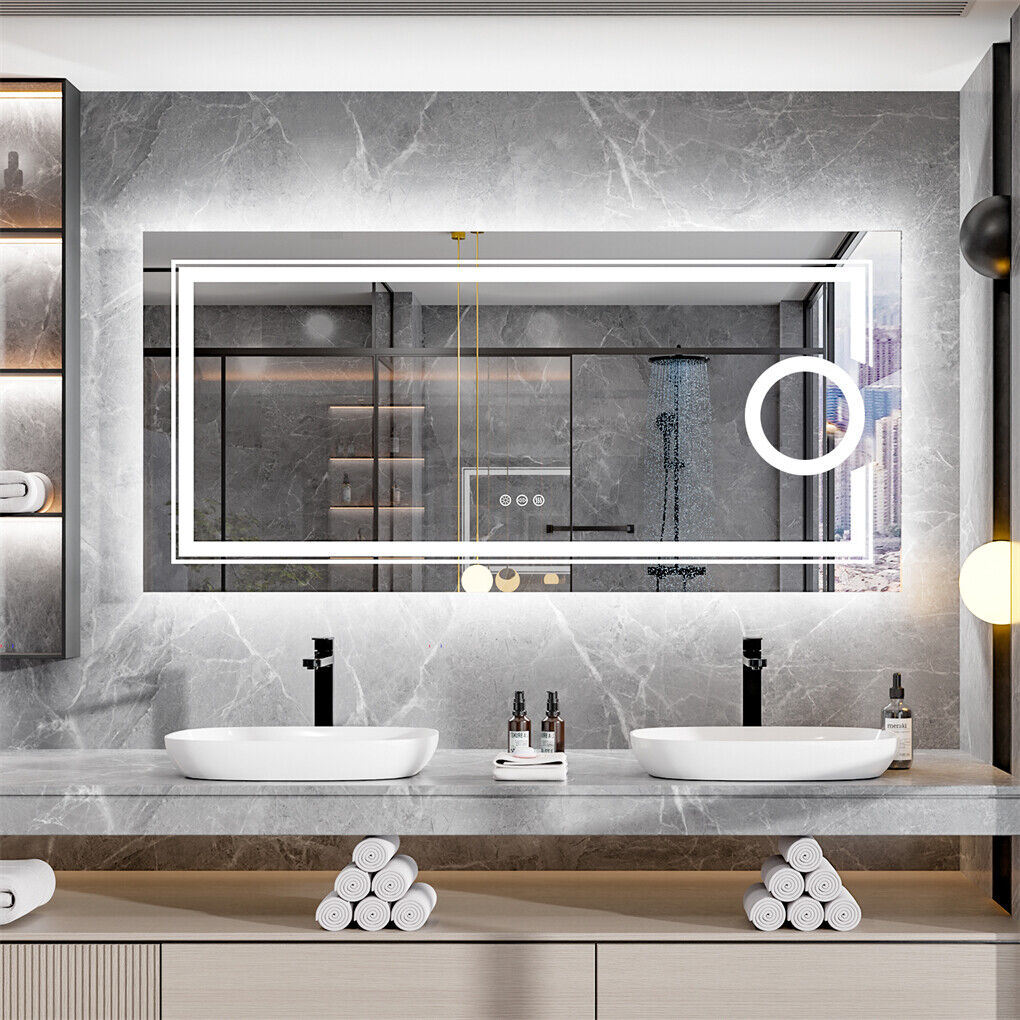 1400x700mm LED Bathroom Mirror Anti-fog Illuminated Tristar Online