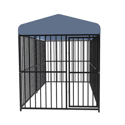 Pawhub Heavy Duty Dog Cage Black Metal Kennel Indoor Outdoor 3M Tristar Online