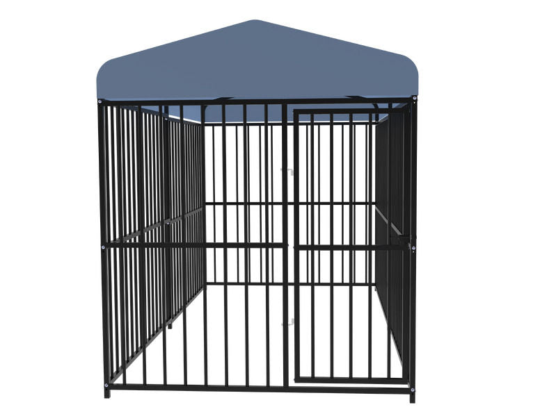 Pawhub Heavy Duty Dog Cage Black Metal Kennel Indoor Outdoor 3M Tristar Online