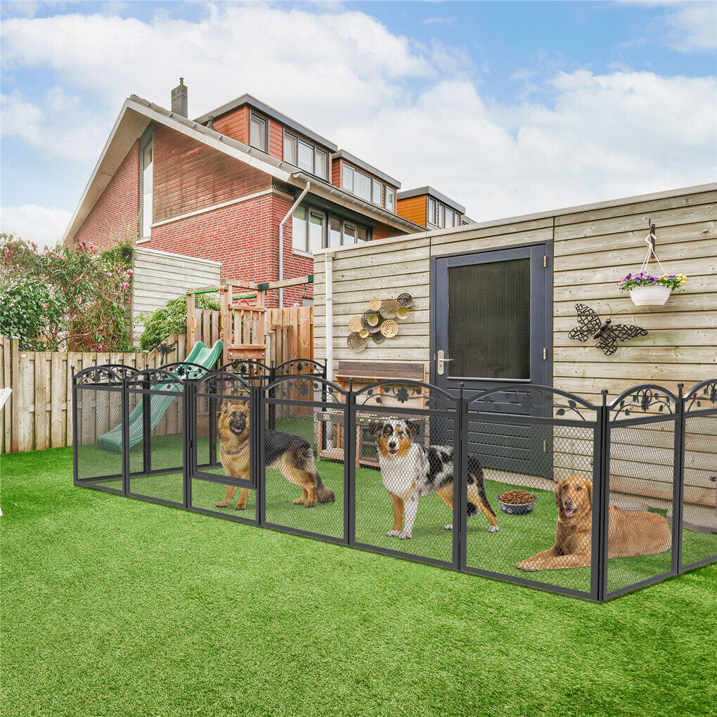 HeavyDuty Metal Dog Playpen w/ Waterproof Border Tristar Online