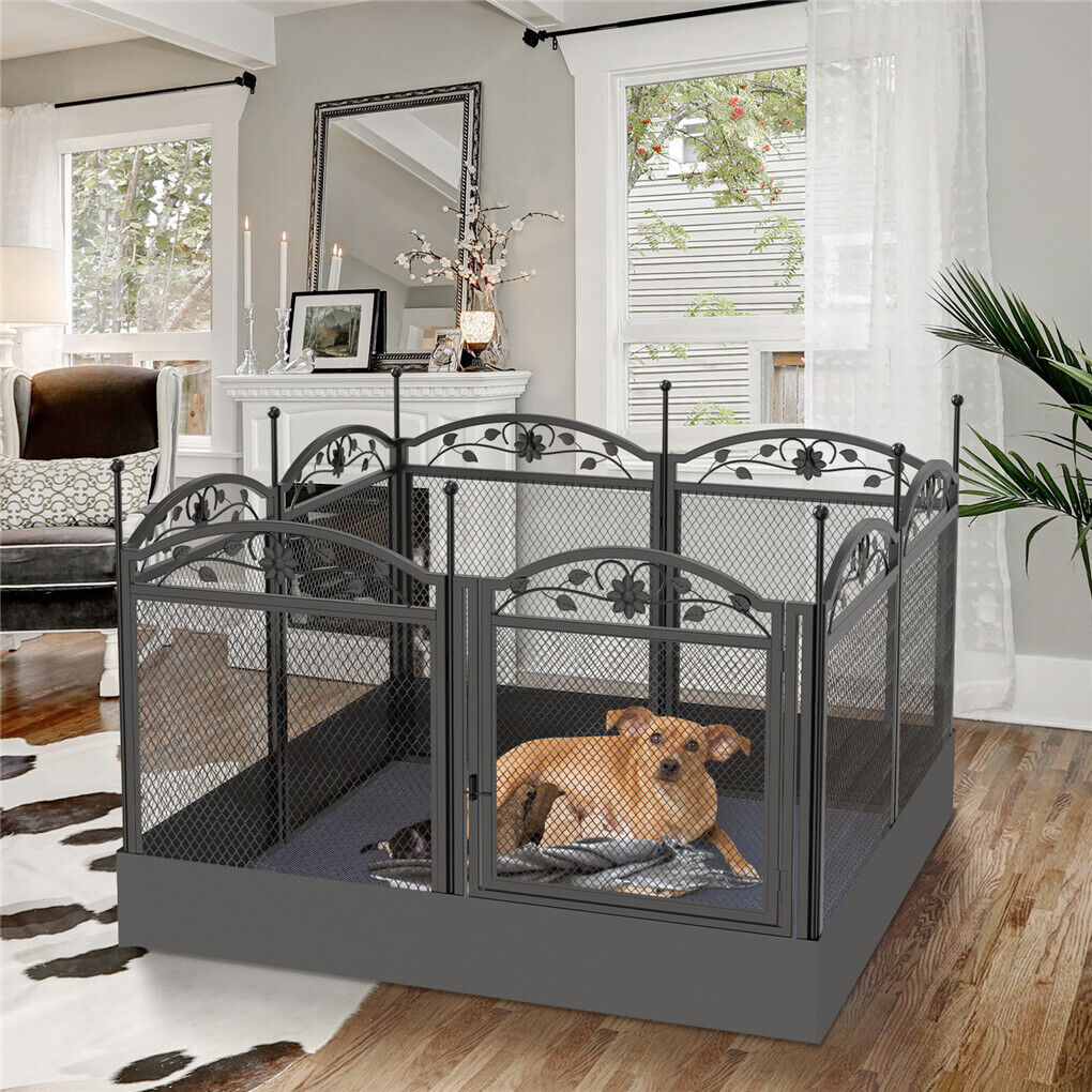 HeavyDuty Metal Dog Playpen w/ Waterproof Border Tristar Online