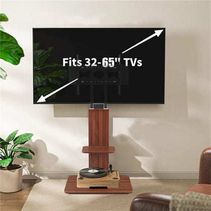 Heavy Duty TV Floor Stand Adjustable Mount 65 Black Brown Tristar Online