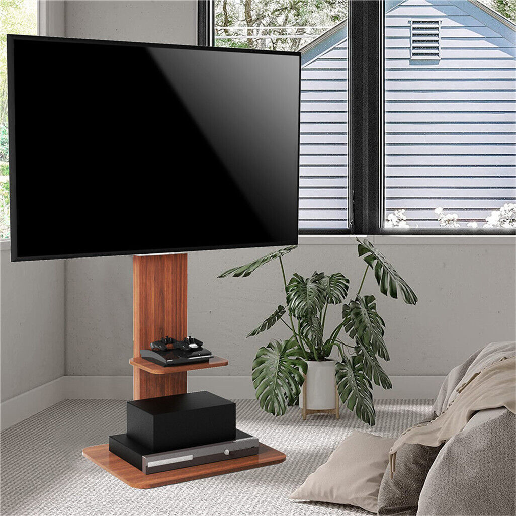 Heavy Duty TV Floor Stand Adjustable Mount 65 Black Brown Tristar Online