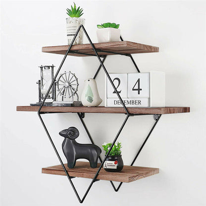 Vintage Rustic Wooden Floating Shelves Tristar Online