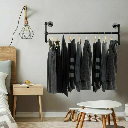 Iron Wall Mounted Clothes Rack with Shelf Garment Display Tristar Online