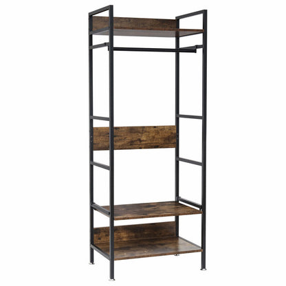Metal Garment Rack Coat Stand MDF & Iron Organizer Tristar Online