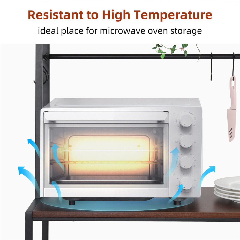 5-Tier Baker's Rack Microwave Stand Storage Shelf 84.5cm Tristar Online