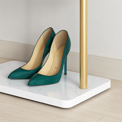 Gold Metal Coat Rack Stand Granite Base Hall Tree Tristar Online