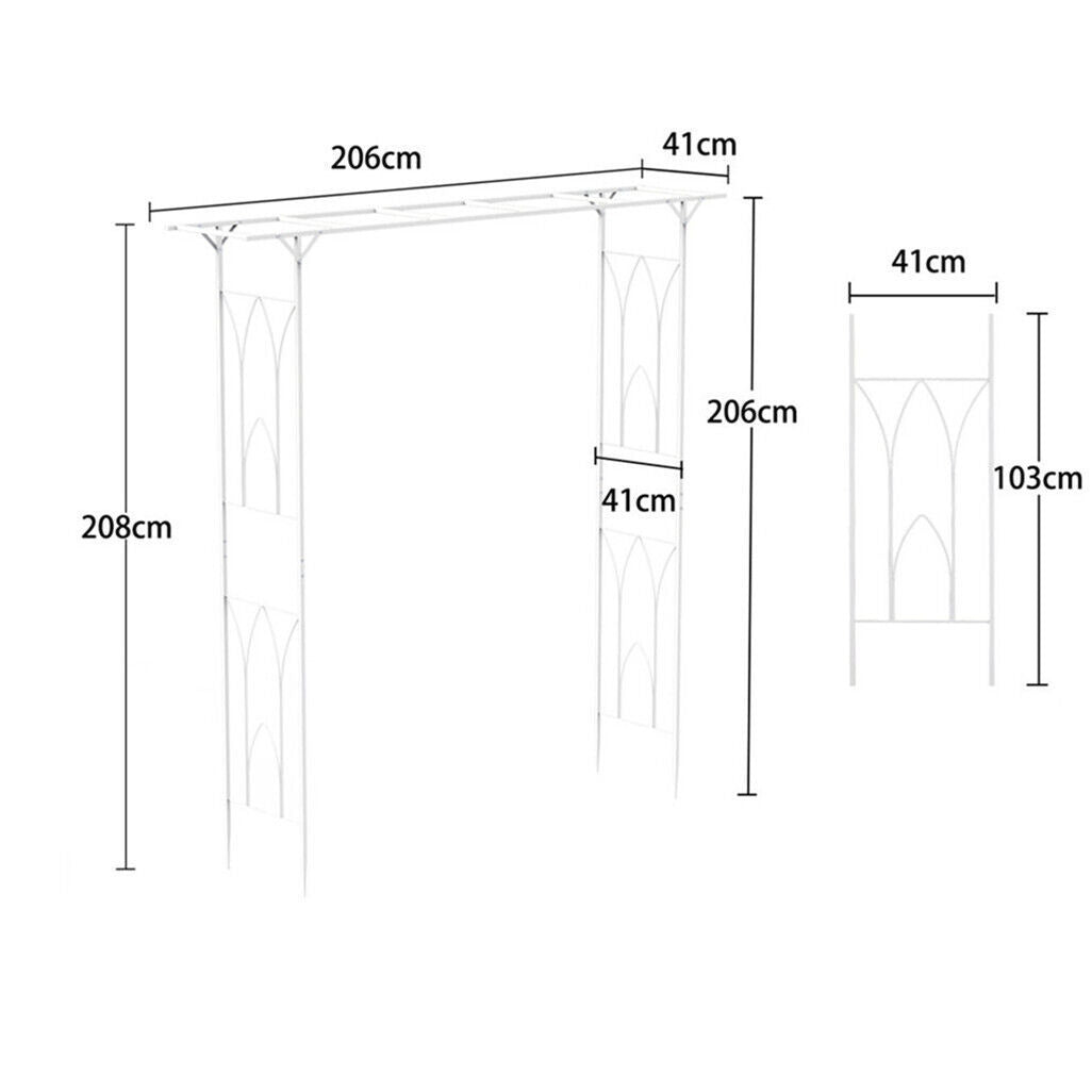 Stereoscopic Metal Garden Arch Arbor Wedding Pergola Trellis Tristar Online