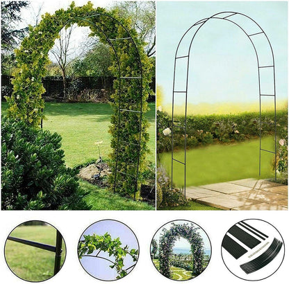 Metal Garden Arch Trellis Iron Plant Support Outdoor Climbing Tristar Online