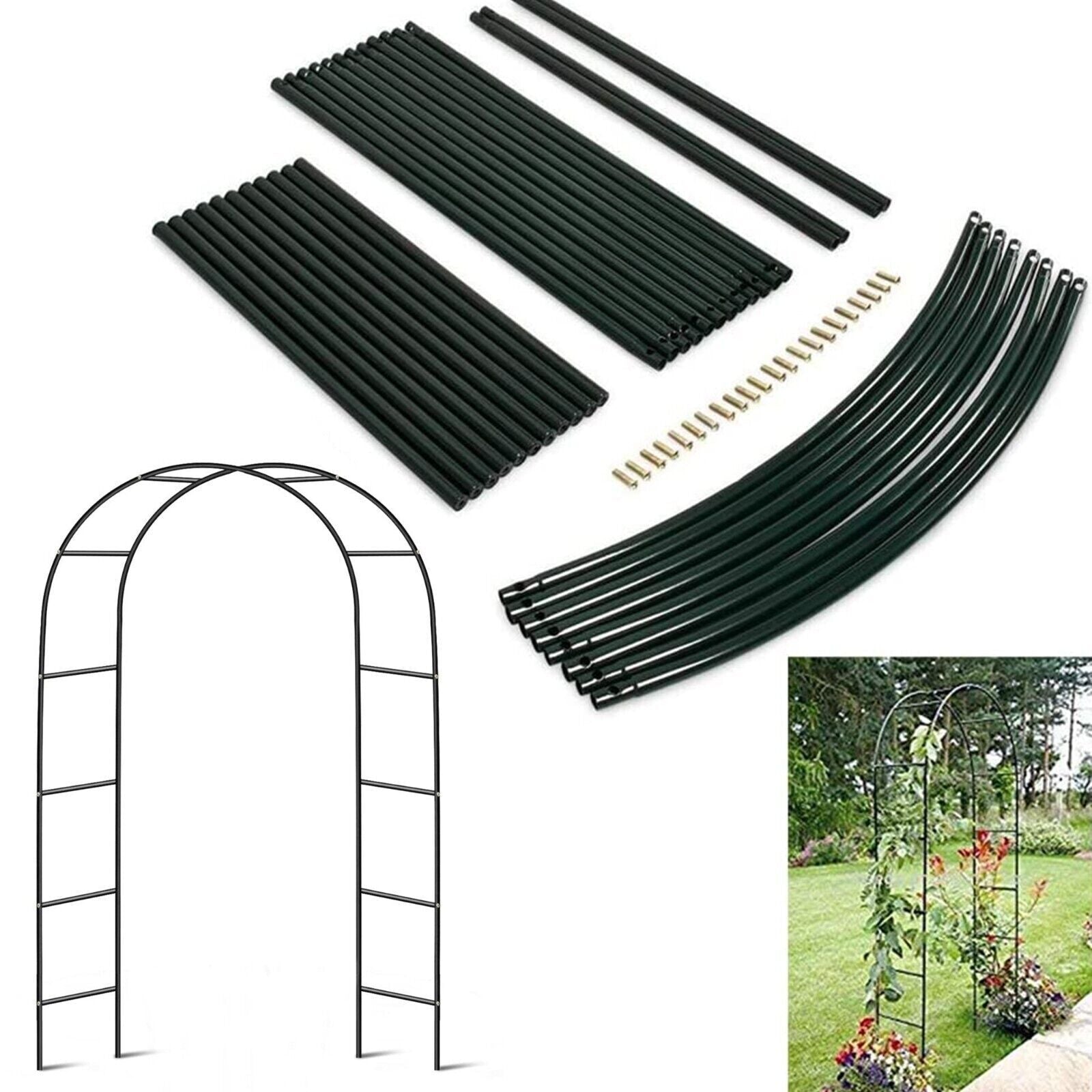 Metal Garden Arch Trellis Iron Plant Support Outdoor Climbing Tristar Online