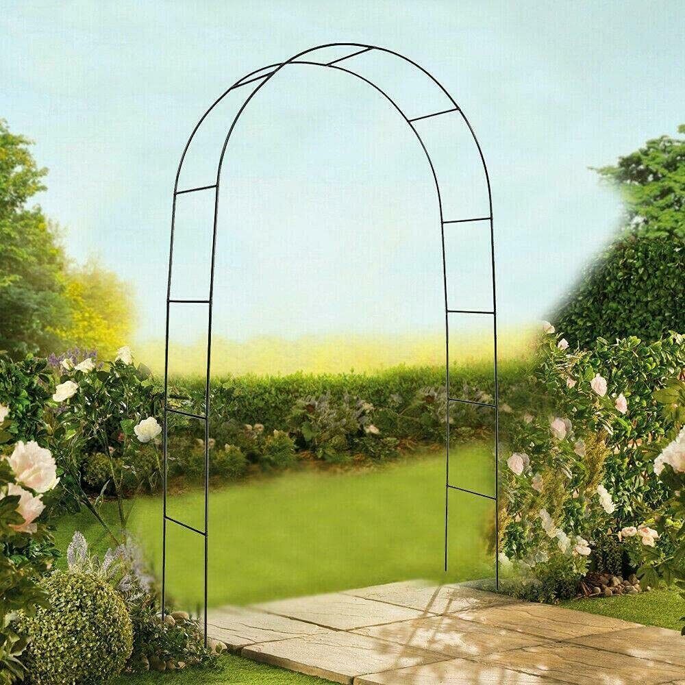 Metal Garden Arch Trellis Iron Plant Support Outdoor Climbing Tristar Online