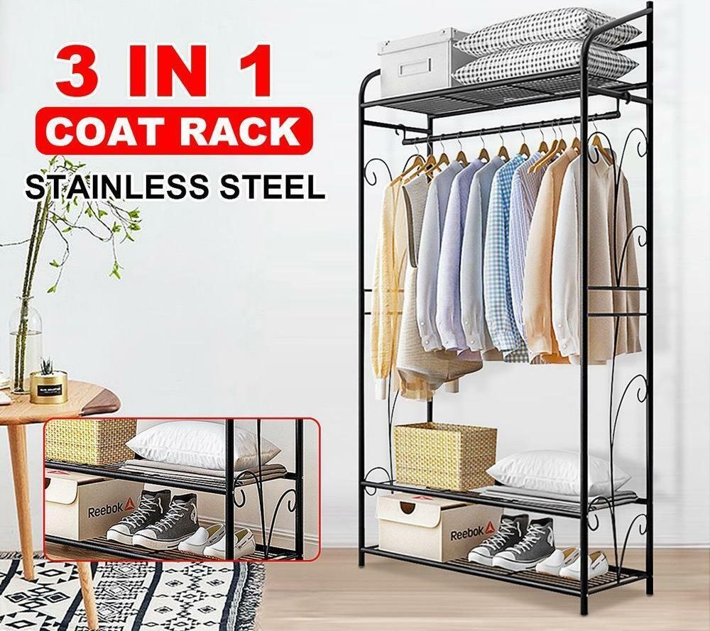 Extra Large Iron Clothes Rack Garment Hanging Stand Tristar Online