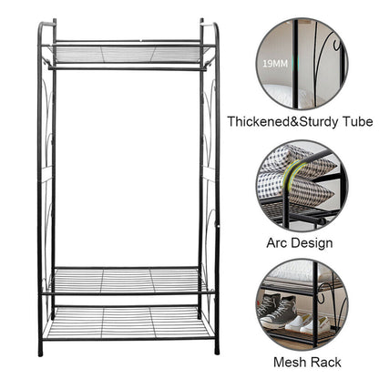 Extra Large Iron Clothes Rack Garment Hanging Stand Tristar Online