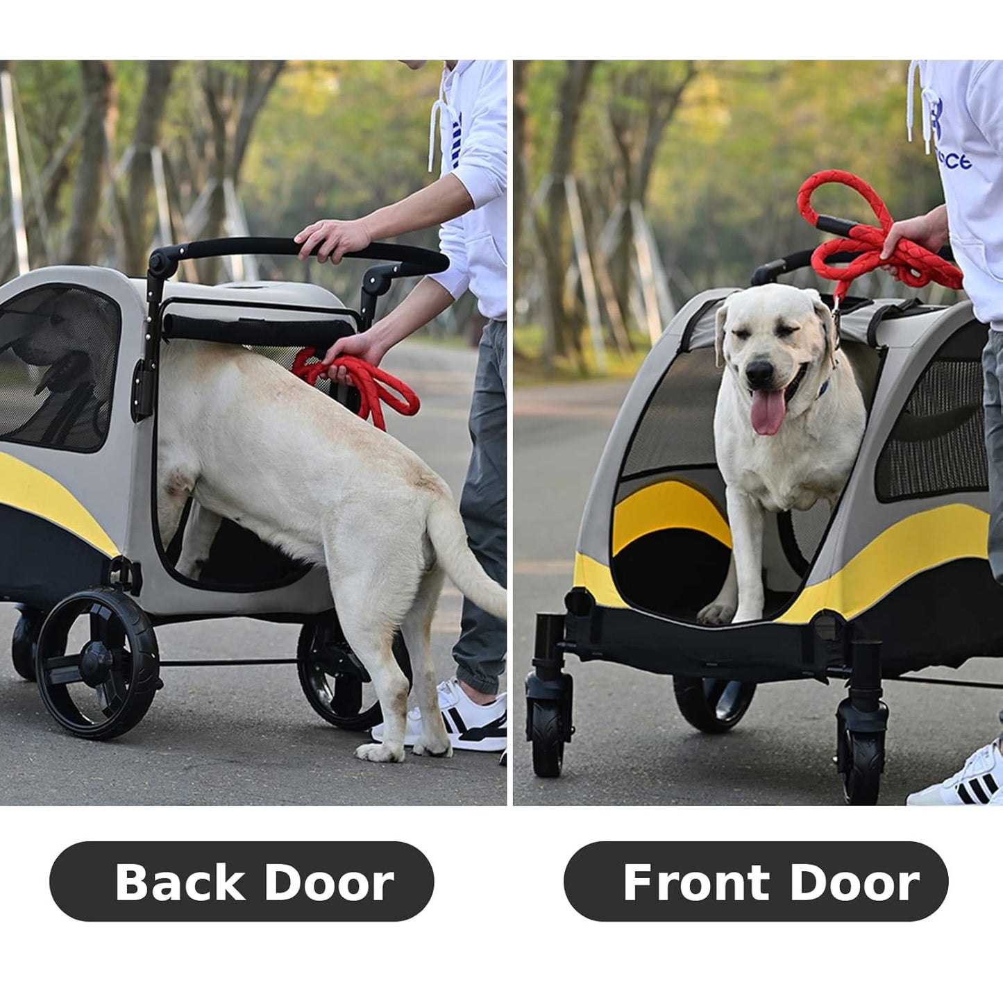 XL Dog Stroller Pet Pushchair Foldable Travel Cart Tristar Online