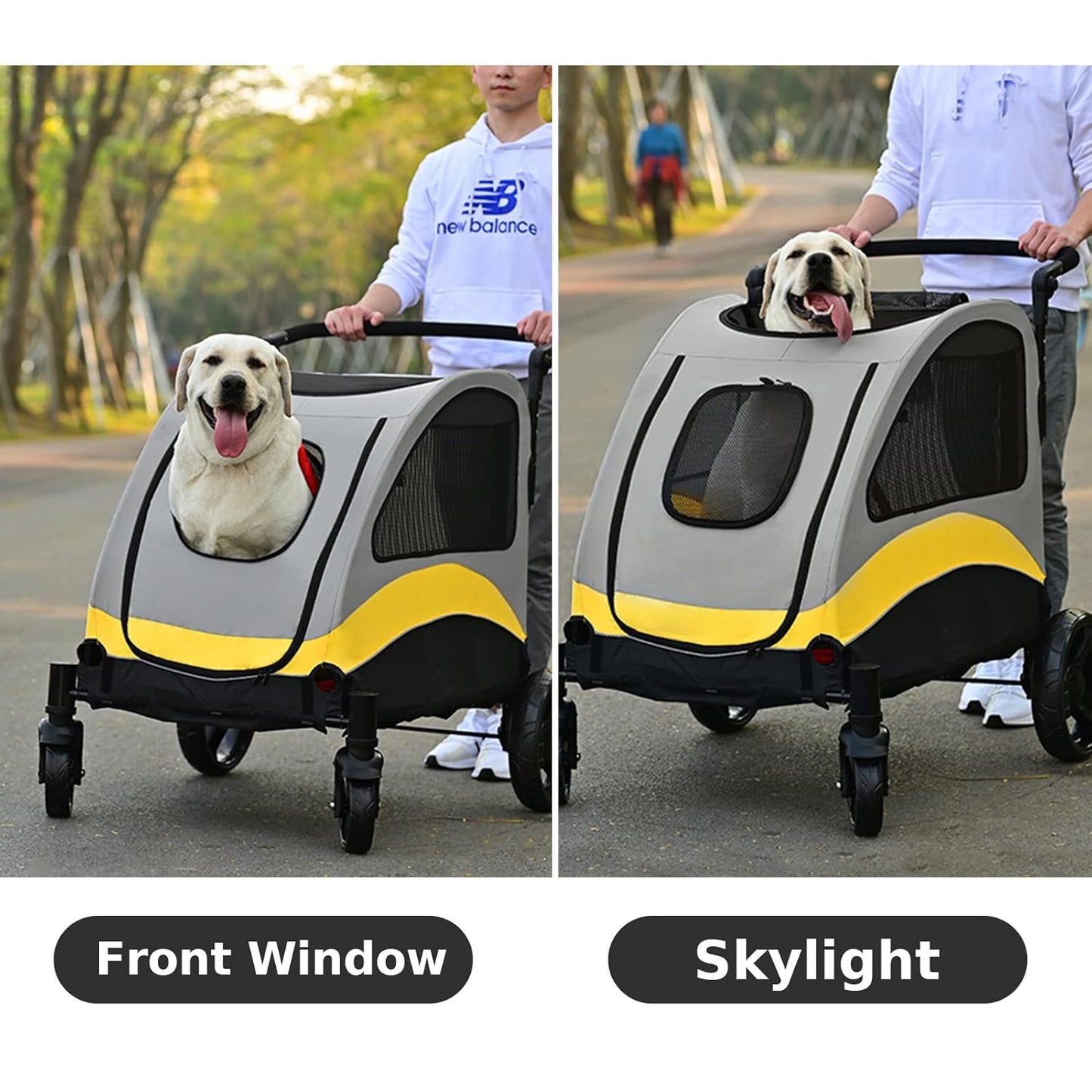 XL Dog Stroller Pet Pushchair Foldable Travel Cart Tristar Online