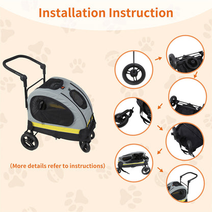 Dog Stroller Car Mounted Outdoor Pet Cart Tristar Online