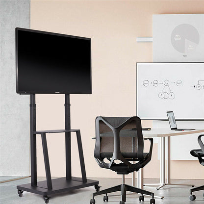 32-80 Rolling TV Stand with 2-Tier Shelf Adjustable Mount Tristar Online