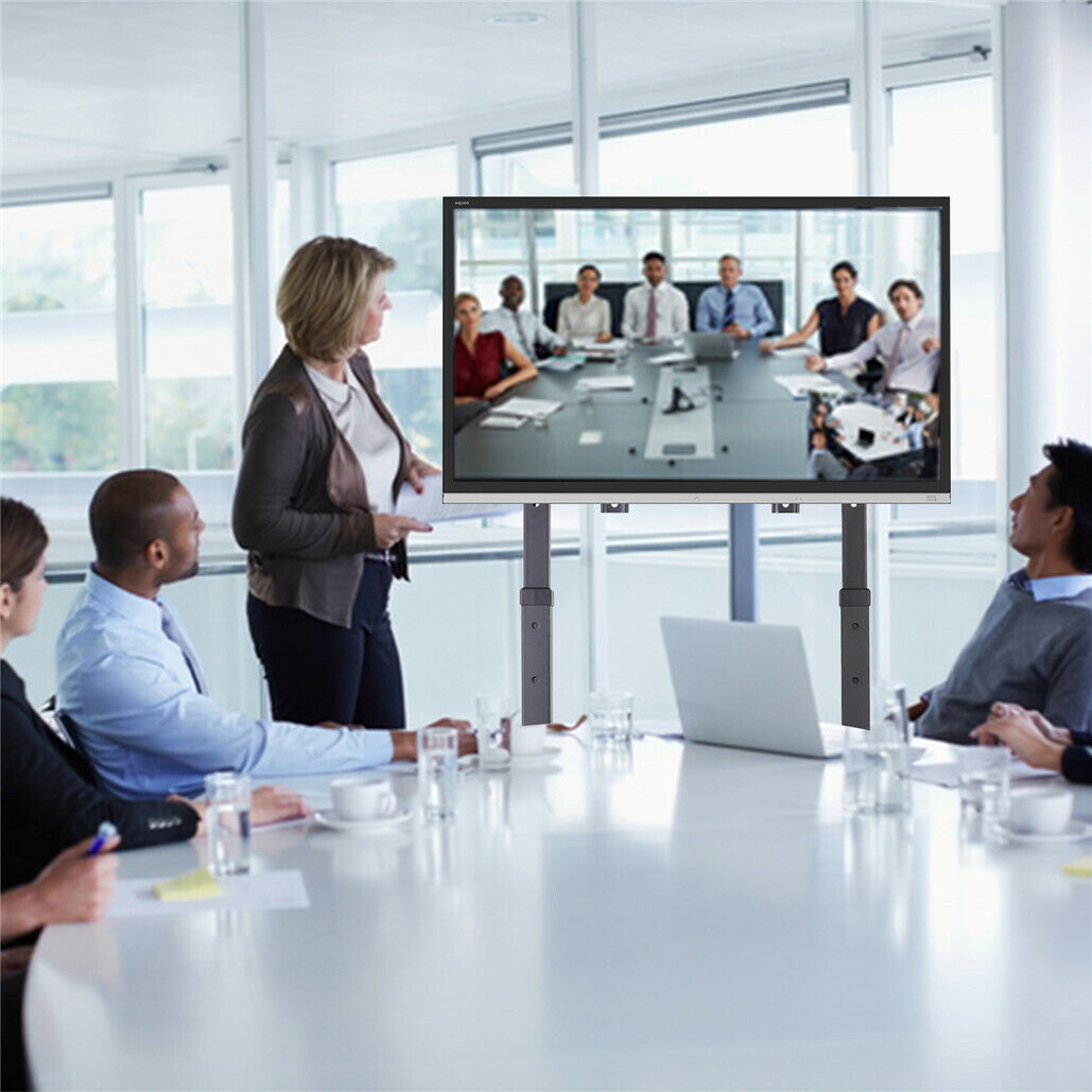 32-80 Rolling TV Stand with 2-Tier Shelf Adjustable Mount Tristar Online