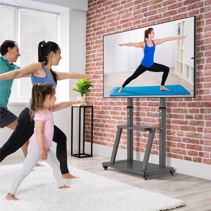 32-100 Heavy Duty TV Wall Mount with Shelf & Wheels Tristar Online