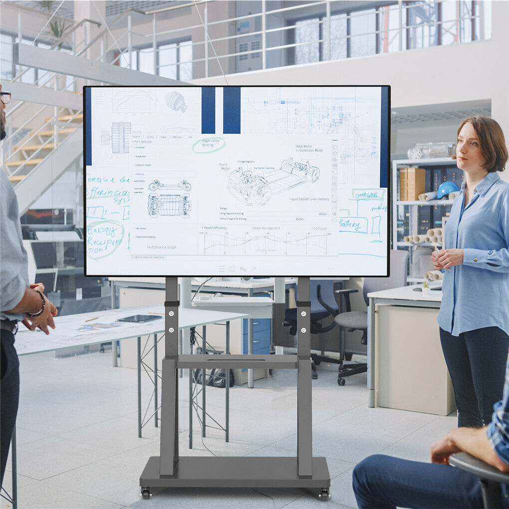 32-100 Heavy Duty TV Wall Mount with Shelf & Wheels Tristar Online