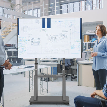 32-100 Heavy Duty TV Wall Mount with Shelf & Wheels Tristar Online