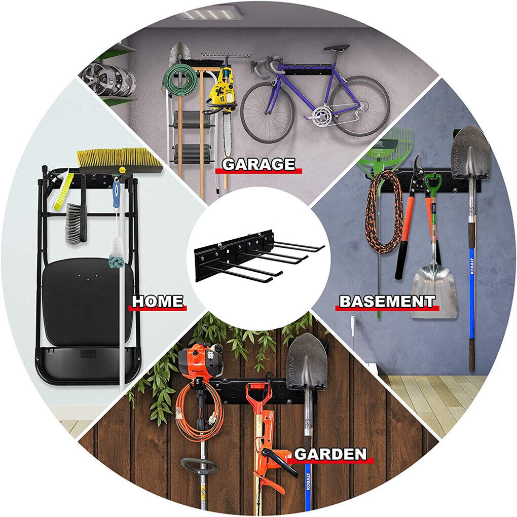 Wall Mounted Tool Rack Heavy Duty Garage Organizer Tristar Online