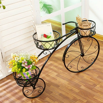 Iron Bicycle Plant Stand Rack Indoor Outdoor Garden Tristar Online
