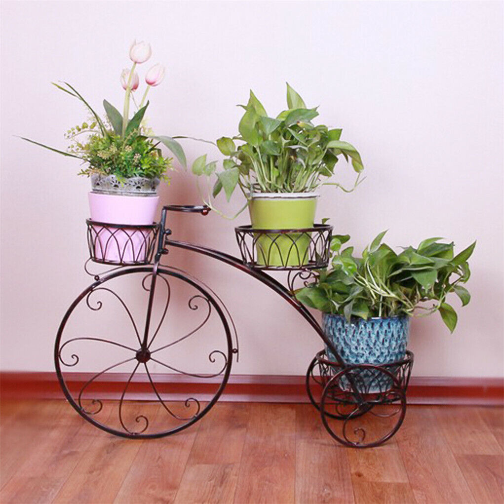 Iron Bicycle Plant Stand Rack Indoor Outdoor Garden Tristar Online