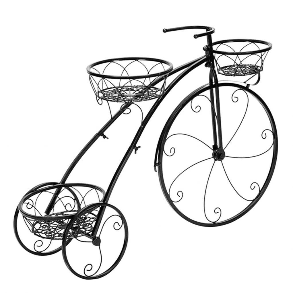 Iron Bicycle Plant Stand Rack Indoor Outdoor Garden Tristar Online