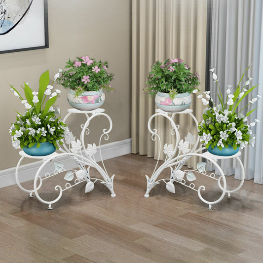 Set of 2 Plant Stand Wedding Garden Flower Shelf Rack Tristar Online