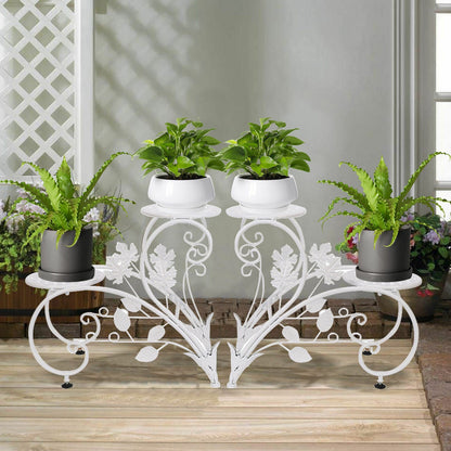 Set of 2 Plant Stand Wedding Garden Flower Shelf Rack Tristar Online