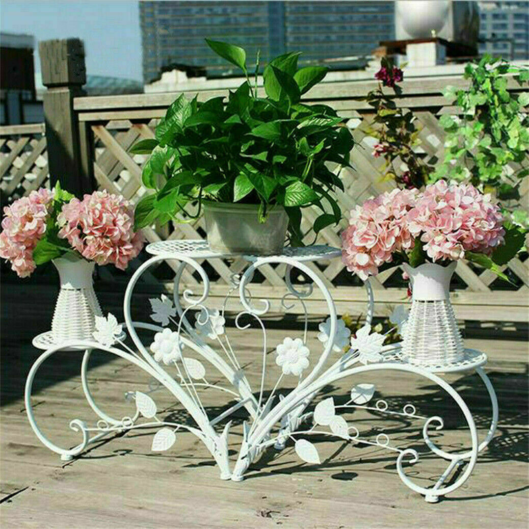 Set of 2 Plant Stand Wedding Garden Flower Shelf Rack Tristar Online