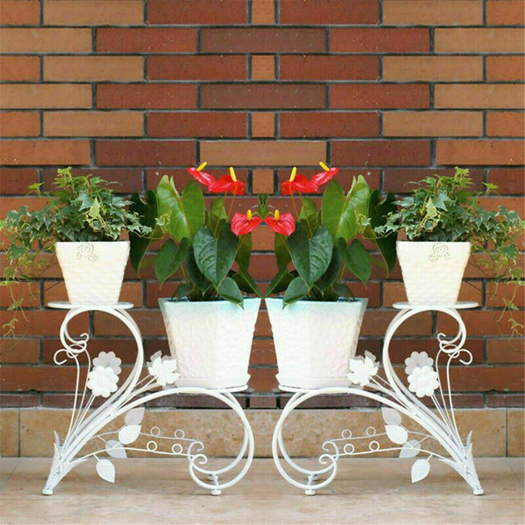 Set of 2 Plant Stand Wedding Garden Flower Shelf Rack Tristar Online