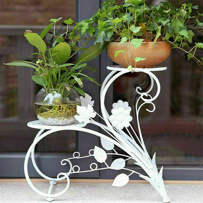 Set of 2 Plant Stand Wedding Garden Flower Shelf Rack Tristar Online