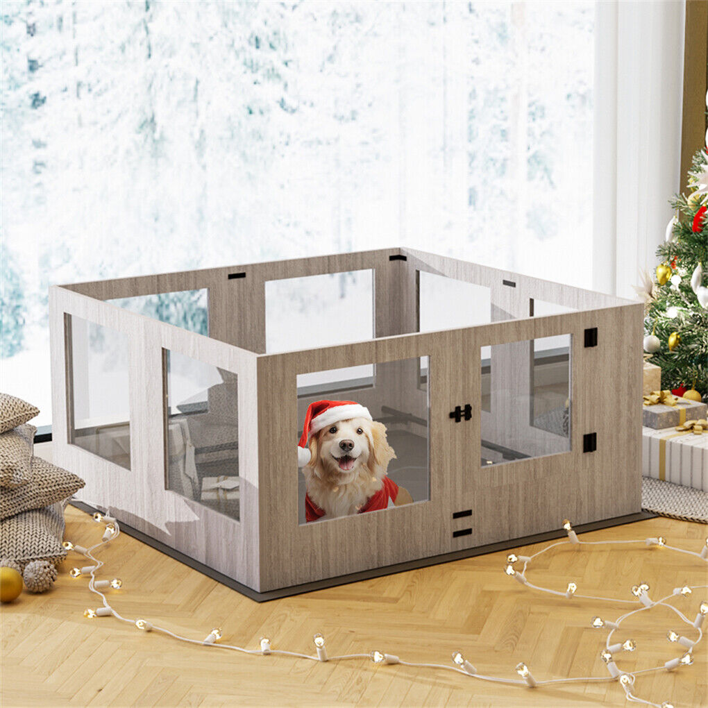 Dog Whelping Box 8 Panels Puppy Pen with Pad Tristar Online