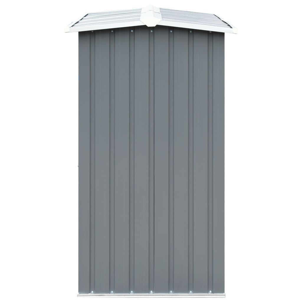 Outdoor Log Storage Shed 91cm Firewood Rack Steel w/ Raised Floor & Sloping Roof Tristar Online