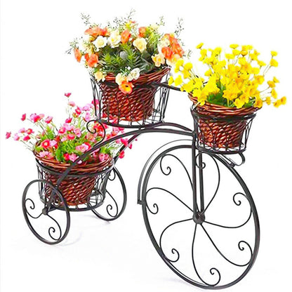3-Tier Iron Bicycle Plant Stand Rack Tricycle Planter Tristar Online